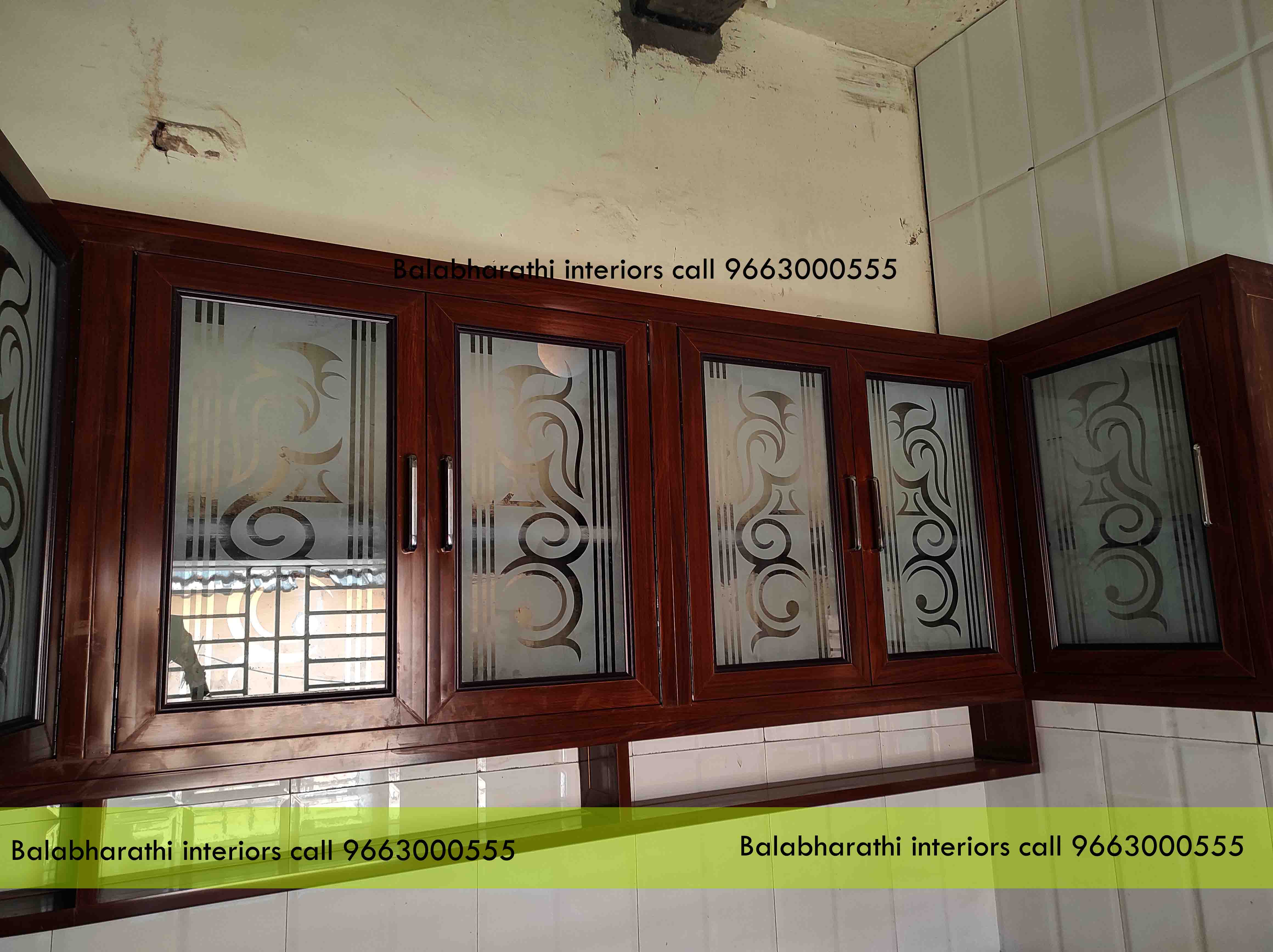 pvc kitchen glass door work in karur