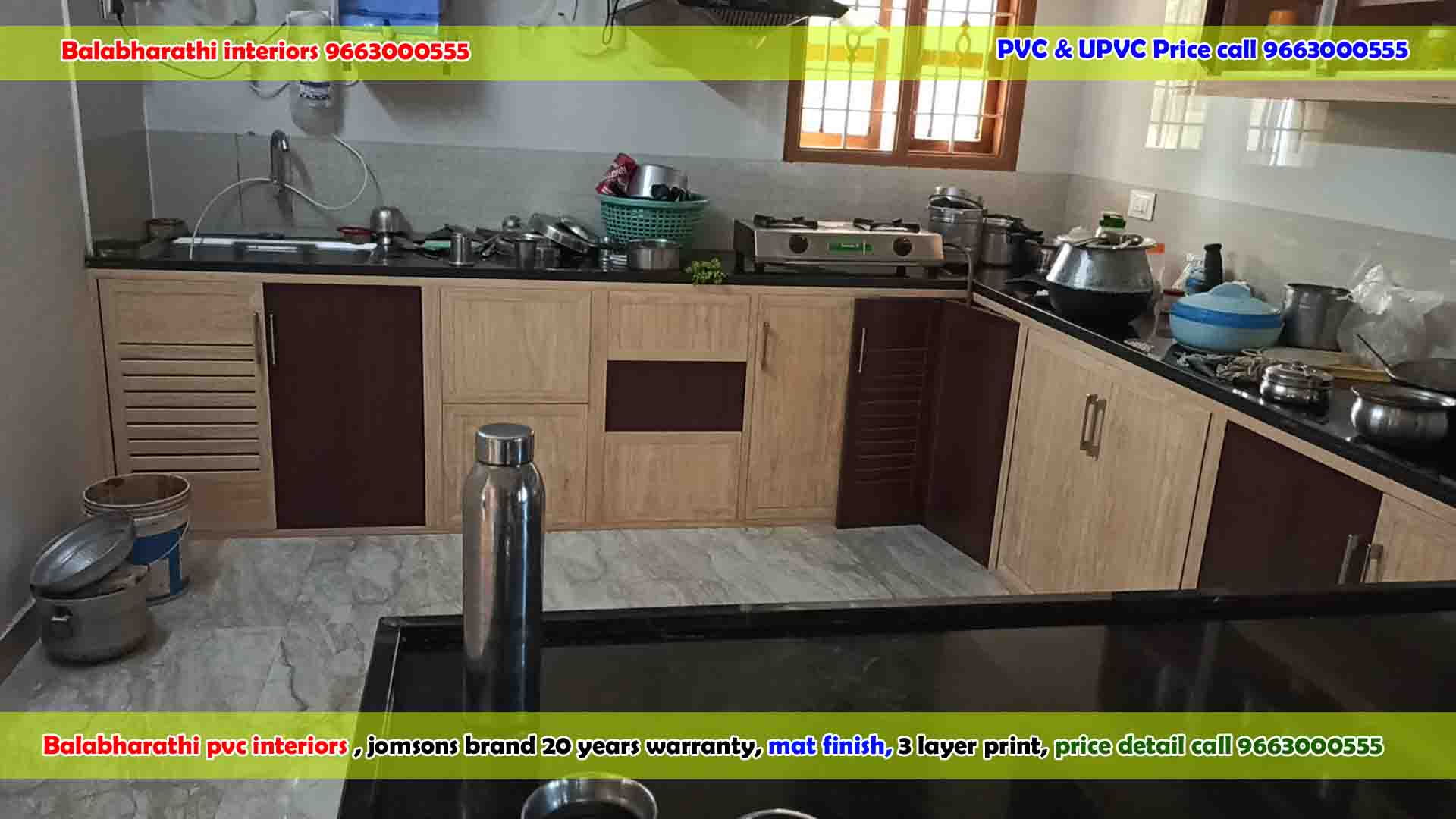 low cost pvc modular kitchen work in hosur
