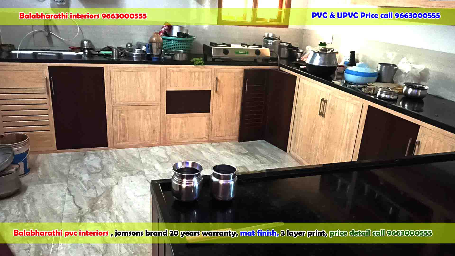 low cost pvc modular kitchen work in hosur