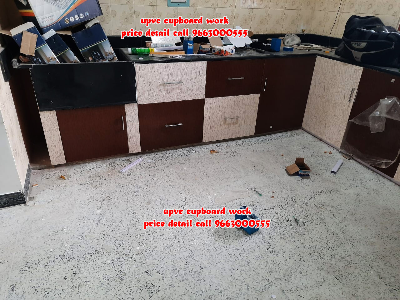 Low Cost Pvc modular Kitchen