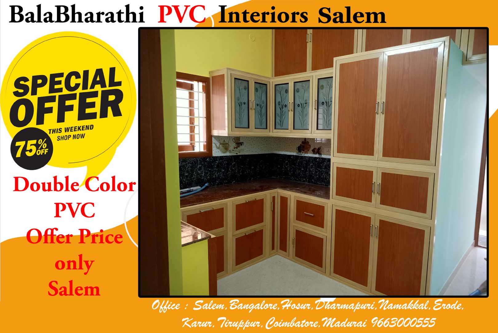low cost pvc modular kitchen colors